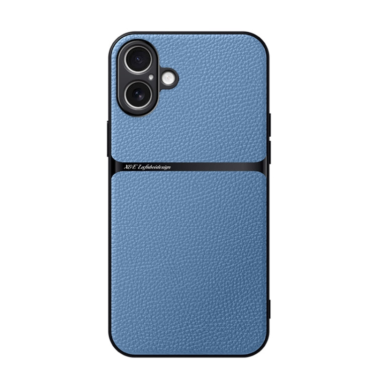 Étui de téléphone antichoc à couverture complète en cuir de litchi magnétique, pour iPhone 17e / 16e, pour iPhone 17 Pro Max, pour iPhone 17 Pro, pour iPhone 17, pour iPhone Air, pour iPhone 16 Pro Max, pour iPhone 16 Pro, pour iPhone 16 Plus
