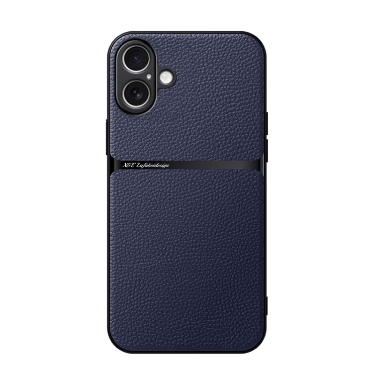 Étui de téléphone antichoc à couverture complète en cuir de litchi magnétique, pour iPhone 17e / 16e, pour iPhone 17 Pro Max, pour iPhone 17 Pro, pour iPhone 17, pour iPhone Air, pour iPhone 16 Pro Max, pour iPhone 16 Pro, pour iPhone 16 Plus