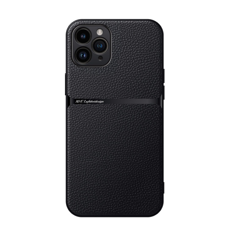 Coque de téléphone antichoc à couverture complète magnétique en cuir de litchi, Pour iPhone 11, Pour iPhone 11 Pro, Pour iPhone X / XS, Pour iPhone XR, Pour iPhone XS Max
