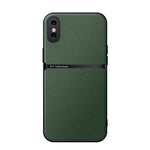 Coque de téléphone antichoc à couverture complète magnétique en cuir de litchi, Pour iPhone 11, Pour iPhone 11 Pro, Pour iPhone X / XS, Pour iPhone XR, Pour iPhone XS Max
