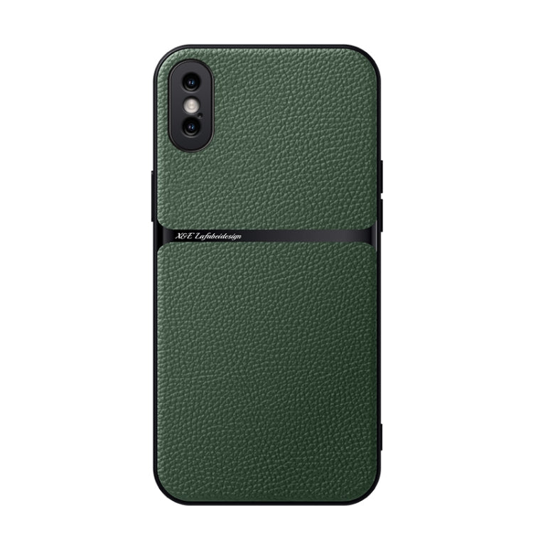 Coque de téléphone antichoc à couverture complète magnétique en cuir de litchi, Pour iPhone 11, Pour iPhone 11 Pro, Pour iPhone X / XS, Pour iPhone XR, Pour iPhone XS Max