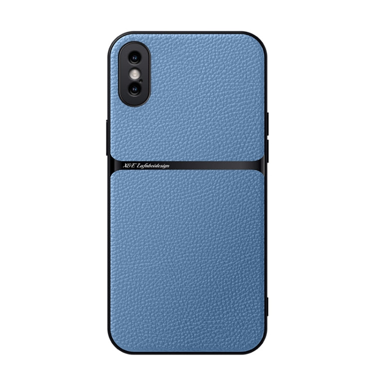 Coque de téléphone antichoc à couverture complète magnétique en cuir de litchi, Pour iPhone 11, Pour iPhone 11 Pro, Pour iPhone X / XS, Pour iPhone XR, Pour iPhone XS Max