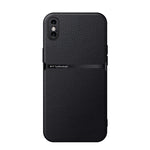 Coque de téléphone antichoc à couverture complète magnétique en cuir de litchi, Pour iPhone 11, Pour iPhone 11 Pro, Pour iPhone X / XS, Pour iPhone XR, Pour iPhone XS Max