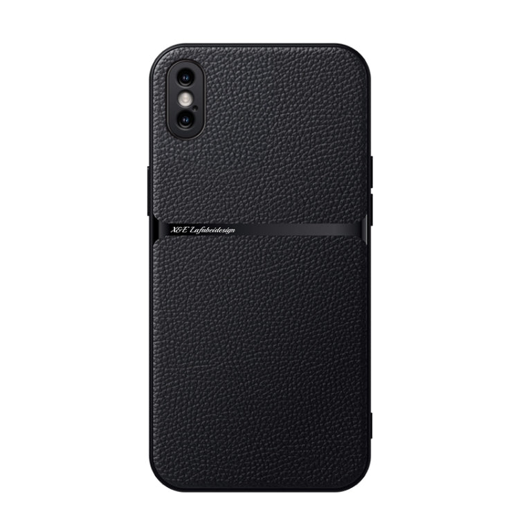Coque de téléphone antichoc à couverture complète magnétique en cuir de litchi, Pour iPhone 11, Pour iPhone 11 Pro, Pour iPhone X / XS, Pour iPhone XR, Pour iPhone XS Max