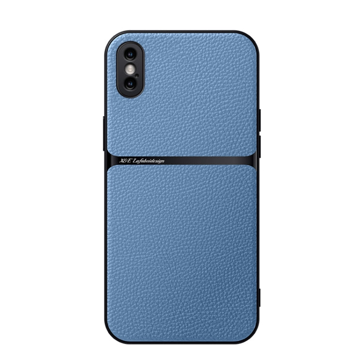Coque de téléphone antichoc à couverture complète magnétique en cuir de litchi, Pour iPhone 11, Pour iPhone 11 Pro, Pour iPhone X / XS, Pour iPhone XR, Pour iPhone XS Max