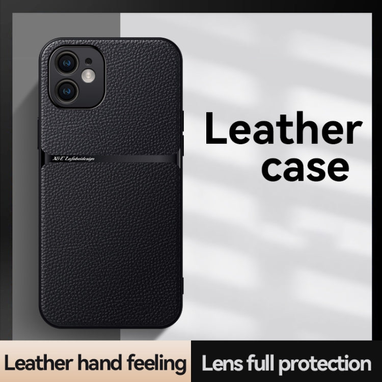 Coque de téléphone antichoc à couverture complète magnétique en cuir de litchi, Pour iPhone 11, Pour iPhone 11 Pro, Pour iPhone X / XS, Pour iPhone XR, Pour iPhone XS Max