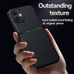 Coque de téléphone antichoc à couverture complète magnétique en cuir de litchi, Pour iPhone 11, Pour iPhone 11 Pro, Pour iPhone X / XS, Pour iPhone XR, Pour iPhone XS Max