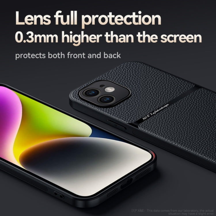 Coque de téléphone antichoc à couverture complète magnétique en cuir de litchi, Pour iPhone 11, Pour iPhone 11 Pro, Pour iPhone X / XS, Pour iPhone XR, Pour iPhone XS Max