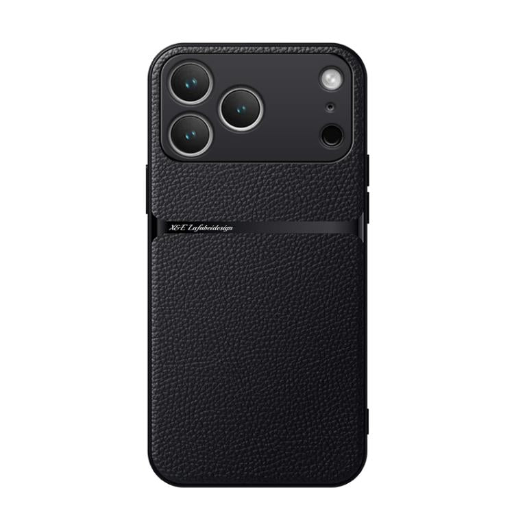 Étui de téléphone antichoc à couverture complète en cuir de litchi magnétique, pour iPhone 17e / 16e, pour iPhone 17 Pro Max, pour iPhone 17 Pro, pour iPhone 17, pour iPhone Air, pour iPhone 16 Pro Max, pour iPhone 16 Pro, pour iPhone 16 Plus