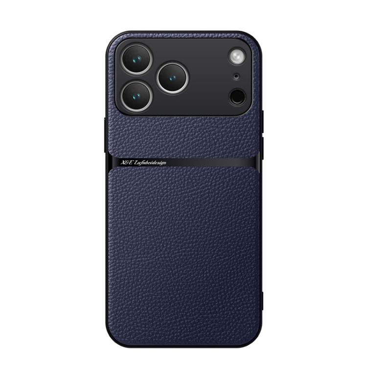 Étui de téléphone antichoc à couverture complète en cuir de litchi magnétique, pour iPhone 17e / 16e, pour iPhone 17 Pro Max, pour iPhone 17 Pro, pour iPhone 17, pour iPhone Air, pour iPhone 16 Pro Max, pour iPhone 16 Pro, pour iPhone 16 Plus