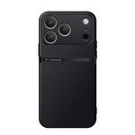Étui de téléphone antichoc à couverture complète en cuir de litchi magnétique, pour iPhone 17e / 16e, pour iPhone 17 Pro Max, pour iPhone 17 Pro, pour iPhone 17, pour iPhone Air, pour iPhone 16 Pro Max, pour iPhone 16 Pro, pour iPhone 16 Plus