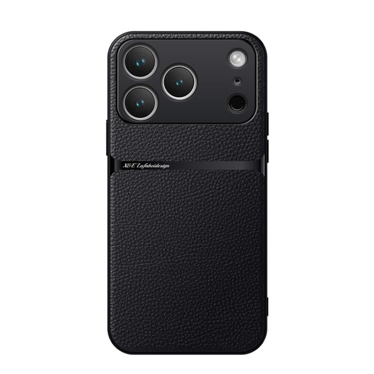 Étui de téléphone antichoc à couverture complète en cuir de litchi magnétique, pour iPhone 17e / 16e, pour iPhone 17 Pro Max, pour iPhone 17 Pro, pour iPhone 17, pour iPhone Air, pour iPhone 16 Pro Max, pour iPhone 16 Pro, pour iPhone 16 Plus