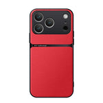 Étui de téléphone antichoc à couverture complète en cuir de litchi magnétique, pour iPhone 17e / 16e, pour iPhone 17 Pro Max, pour iPhone 17 Pro, pour iPhone 17, pour iPhone Air, pour iPhone 16 Pro Max, pour iPhone 16 Pro, pour iPhone 16 Plus