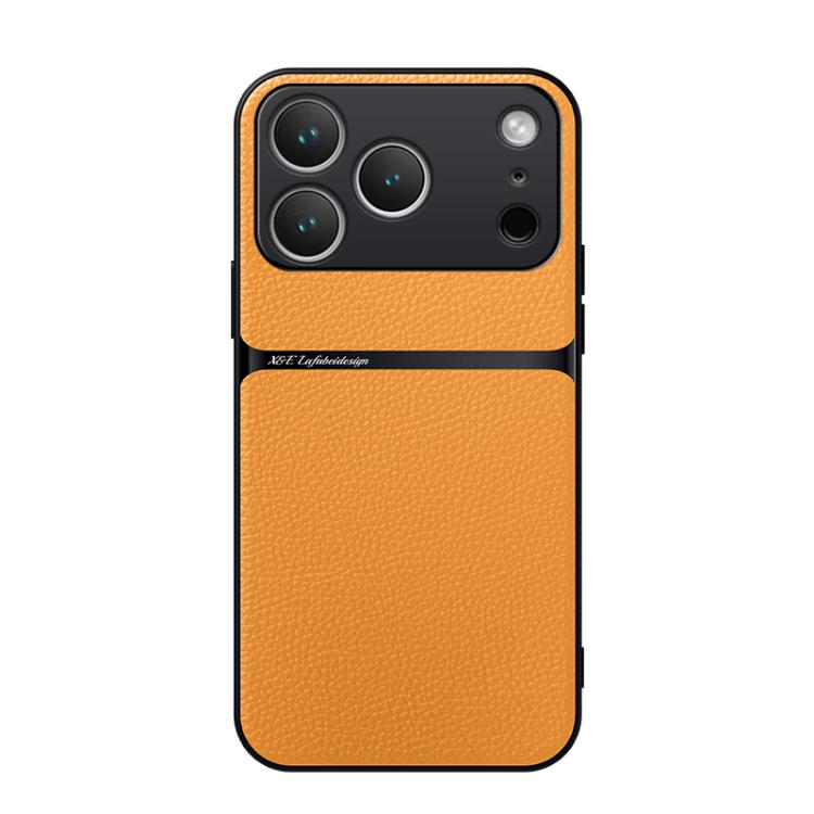 Étui de téléphone antichoc à couverture complète en cuir de litchi magnétique, pour iPhone 17e / 16e, pour iPhone 17 Pro Max, pour iPhone 17 Pro, pour iPhone 17, pour iPhone Air, pour iPhone 16 Pro Max, pour iPhone 16 Pro, pour iPhone 16 Plus