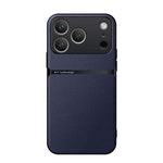 Étui de téléphone antichoc à couverture complète en cuir de litchi magnétique, pour iPhone 17e / 16e, pour iPhone 17 Pro Max, pour iPhone 17 Pro, pour iPhone 17, pour iPhone Air, pour iPhone 16 Pro Max, pour iPhone 16 Pro, pour iPhone 16 Plus