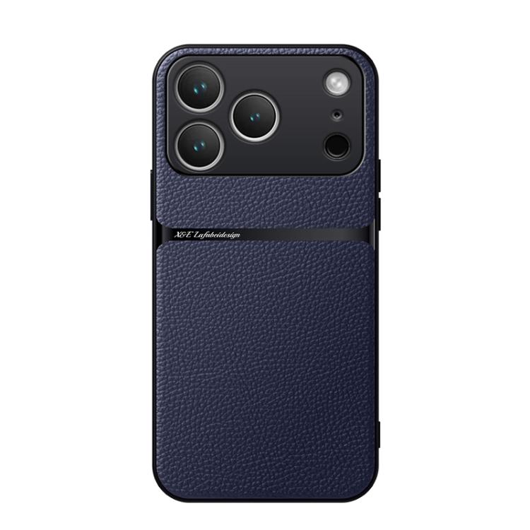 Étui de téléphone antichoc à couverture complète en cuir de litchi magnétique, pour iPhone 17e / 16e, pour iPhone 17 Pro Max, pour iPhone 17 Pro, pour iPhone 17, pour iPhone Air, pour iPhone 16 Pro Max, pour iPhone 16 Pro, pour iPhone 16 Plus