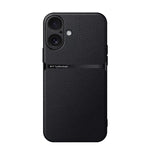 Étui de téléphone antichoc à couverture complète en cuir de litchi magnétique, pour iPhone 17e / 16e, pour iPhone 17 Pro Max, pour iPhone 17 Pro, pour iPhone 17, pour iPhone Air, pour iPhone 16 Pro Max, pour iPhone 16 Pro, pour iPhone 16 Plus