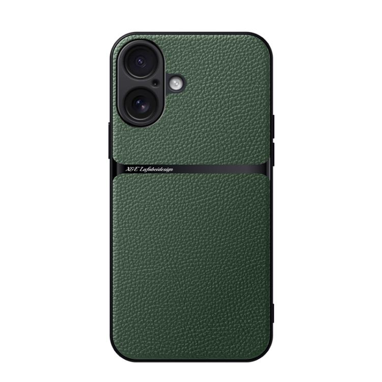 Étui de téléphone antichoc à couverture complète en cuir de litchi magnétique, pour iPhone 17e / 16e, pour iPhone 17 Pro Max, pour iPhone 17 Pro, pour iPhone 17, pour iPhone Air, pour iPhone 16 Pro Max, pour iPhone 16 Pro, pour iPhone 16 Plus