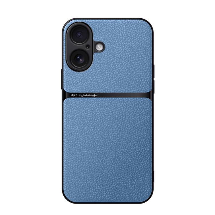 Étui de téléphone antichoc à couverture complète en cuir de litchi magnétique, pour iPhone 17e / 16e, pour iPhone 17 Pro Max, pour iPhone 17 Pro, pour iPhone 17, pour iPhone Air, pour iPhone 16 Pro Max, pour iPhone 16 Pro, pour iPhone 16 Plus