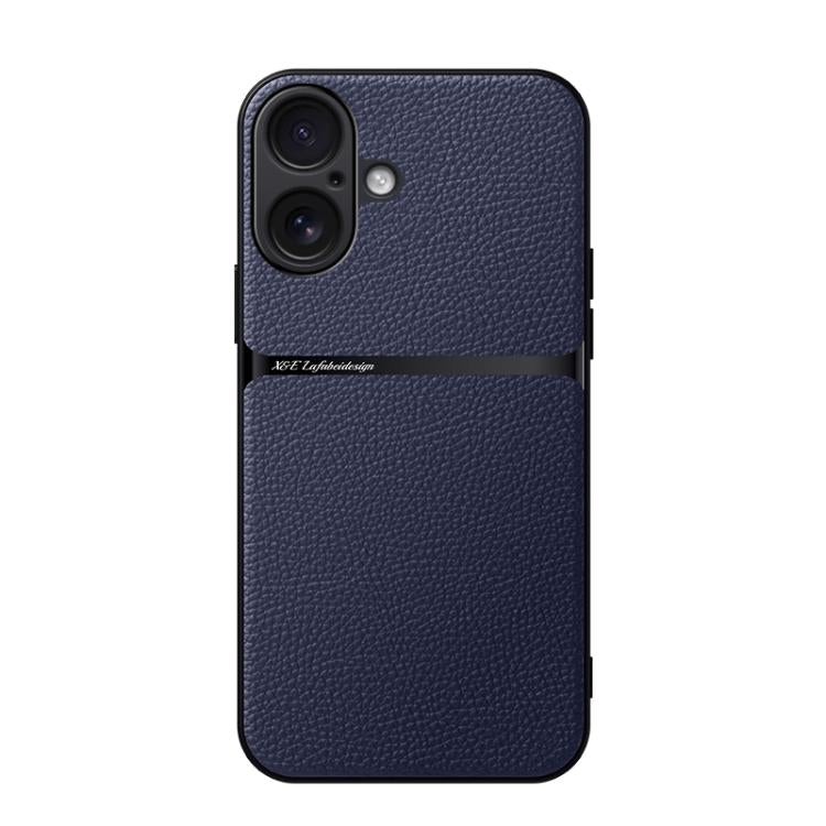Étui de téléphone antichoc à couverture complète en cuir de litchi magnétique, pour iPhone 17e / 16e, pour iPhone 17 Pro Max, pour iPhone 17 Pro, pour iPhone 17, pour iPhone Air, pour iPhone 16 Pro Max, pour iPhone 16 Pro, pour iPhone 16 Plus