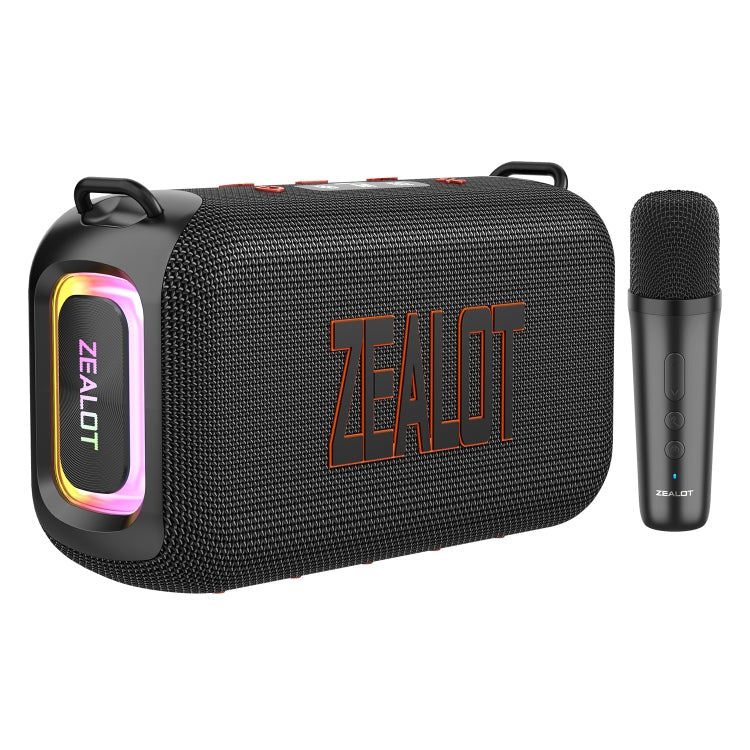 Enceinte Bluetooth portable d'extérieur Zealot S85M 50W avec microphone, S85 + 1 micro