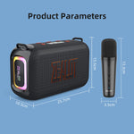 Enceinte Bluetooth portable d'extérieur Zealot S85M 50W avec microphone, S85 + 1 micro
