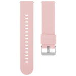 Solid Color Steel Buckle Silicone Watch Band, 18mm, 19mm, 20mm