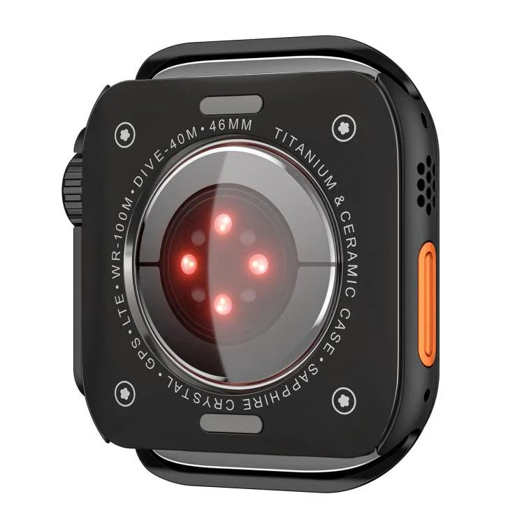 Boîtier de montre Ultra 49 mm en alliage de zinc, compatible avec Apple Watch Series 6/5/4/SE 44 mm, Apple Watch Series 10/11 46 mm et Apple Watch Series 9/8/7 45 mm.