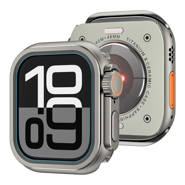 Boîtier de montre Ultra 49 mm en alliage de zinc, compatible avec Apple Watch Series 6/5/4/SE 44 mm, Apple Watch Series 10/11 46 mm et Apple Watch Series 9/8/7 45 mm.