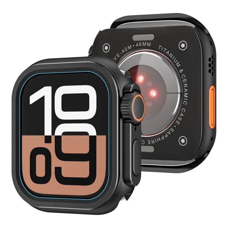 Boîtier de montre Ultra 49 mm en alliage de zinc, compatible avec Apple Watch Series 6/5/4/SE 44 mm, Apple Watch Series 10/11 46 mm et Apple Watch Series 9/8/7 45 mm.