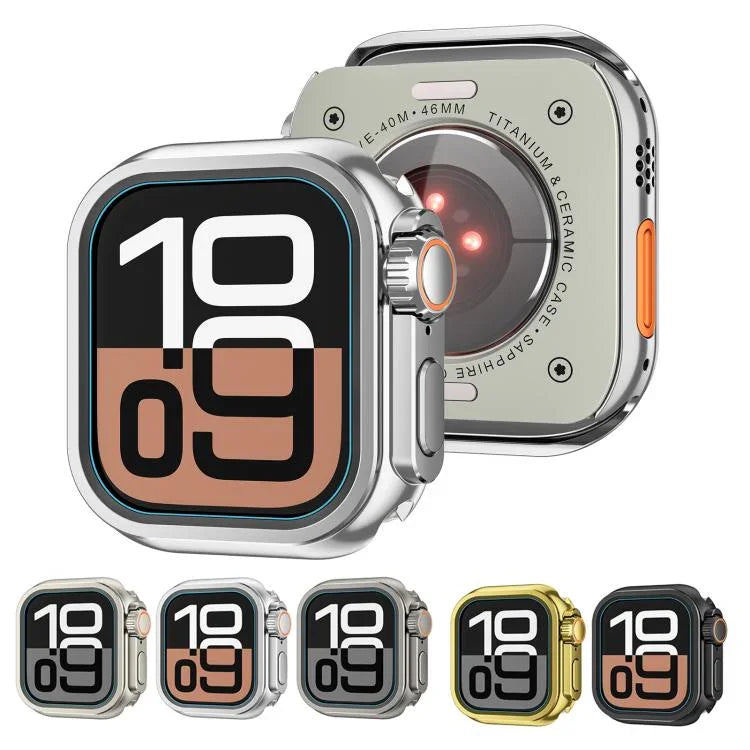 Boîtier de montre Ultra 49 mm en alliage de zinc, compatible avec Apple Watch Series 6/5/4/SE 44 mm, Apple Watch Series 10/11 46 mm et Apple Watch Series 9/8/7 45 mm.