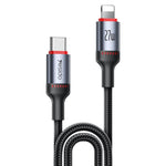 Câble de charge et données Yesido CA184 PD27W 3A USB-C / Type-C vers 8 broches, longueur : 2m, CA184