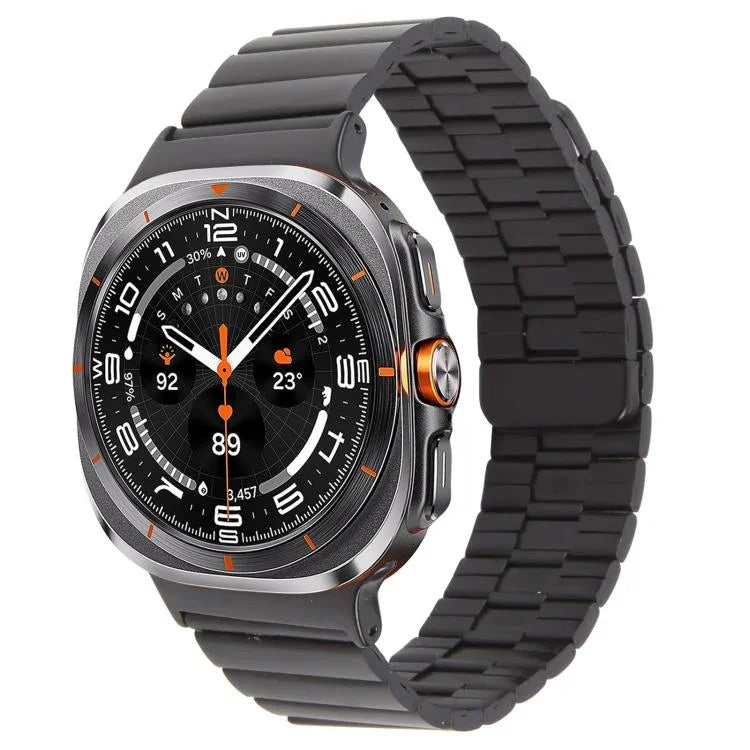 Bracelet de Montre Magnétique en Acier Inoxydable Bambou, Pour Samsung Galaxy Watch Ultra 47mm / Ultra 2025