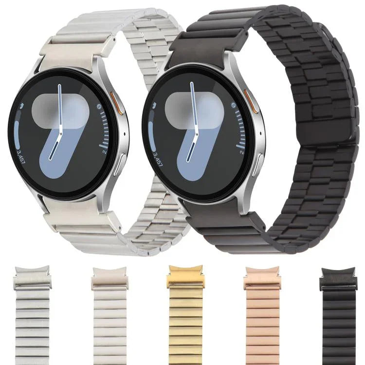 Bamboo Magnetic Quick Release Metal Watch Band, For Samsung Galaxy Watch 7 / 6 / 5 / 4