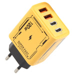 Adaptateur de charge AR-PD14 GaN 120W 4 ports 2 PD 2 QC 3.0 USB et USB-C / Type-C chargeur rapide, prise EU, prise US