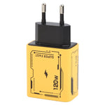 Adaptateur de charge AR-PD14 GaN 120W 4 ports 2 PD 2 QC 3.0 USB et USB-C / Type-C chargeur rapide, prise EU, prise US