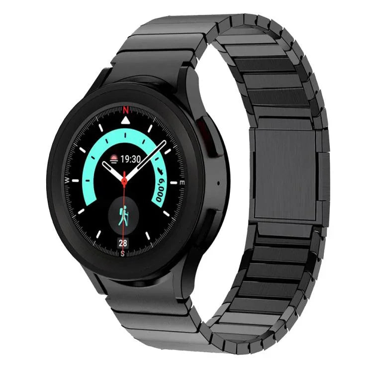 Bracelet de montre en acier inoxydable à boucle magnétique unique, pour Samsung Galaxy Watch 4 / 5 / 6 / 7