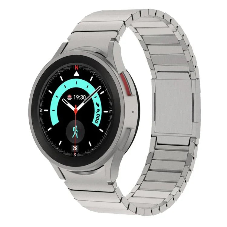 Bracelet de montre en acier inoxydable à boucle magnétique unique, pour Samsung Galaxy Watch 4 / 5 / 6 / 7