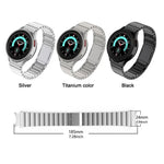 Bracelet de montre en acier inoxydable à boucle magnétique unique, pour Samsung Galaxy Watch 4 / 5 / 6 / 7
