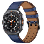 Bracelet de montre en cuir véritable à double boucle, pour Samsung Galaxy Watch Ultra / Ultra 2025, pour Samsung Galaxy Watch8 / Watch8 Classic