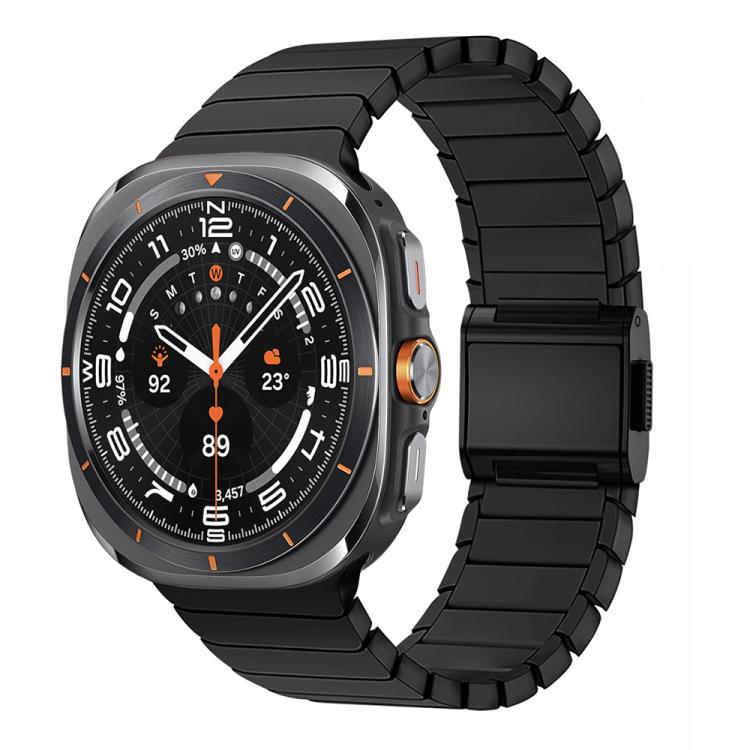 Bracelet de montre en acier inoxydable avec boucle Norman en bambou, pour Samsung Galaxy Watch Ultra 47mm / Ultra 2025