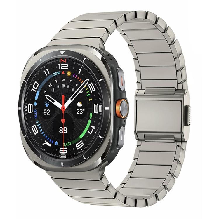 Bracelet de montre en acier inoxydable avec boucle Norman en bambou, pour Samsung Galaxy Watch Ultra 47mm / Ultra 2025