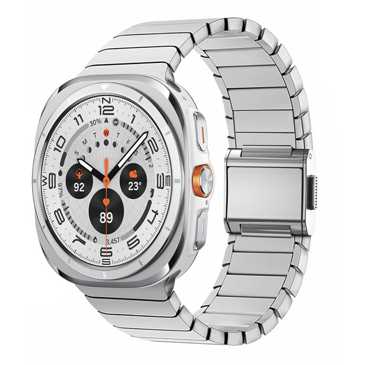 Bracelet de montre en acier inoxydable avec boucle Norman en bambou, pour Samsung Galaxy Watch Ultra 47mm / Ultra 2025