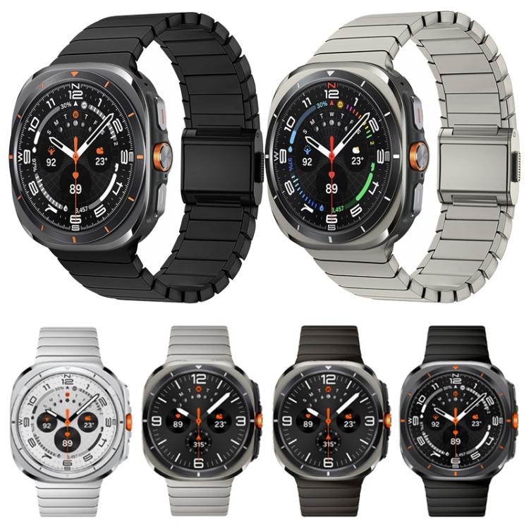Bracelet de montre en acier inoxydable avec boucle Norman en bambou, pour Samsung Galaxy Watch Ultra 47mm / Ultra 2025