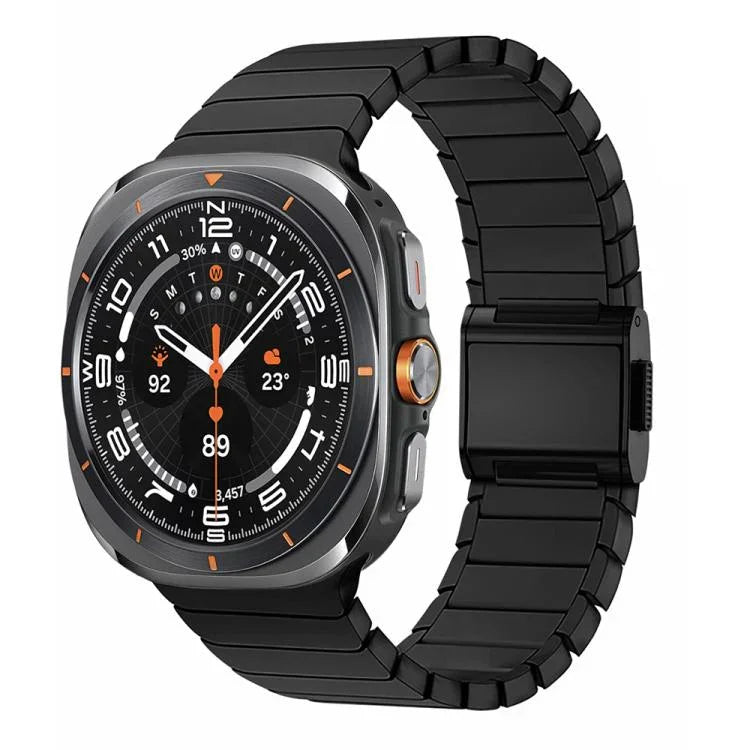 Bracelet de montre en alliage de titane Bamboo Norman Buckle, pour Samsung Galaxy Watch Ultra 47 mm / Ultra 2025
