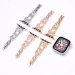 Bracelet de montre en acier inoxydable avec boucle nœud papillon, compatible avec Apple Watch 46 mm / 49 mm / 45 mm / 44 mm et Apple Watch 42 mm / 41 mm / 40 mm / 38 mm.