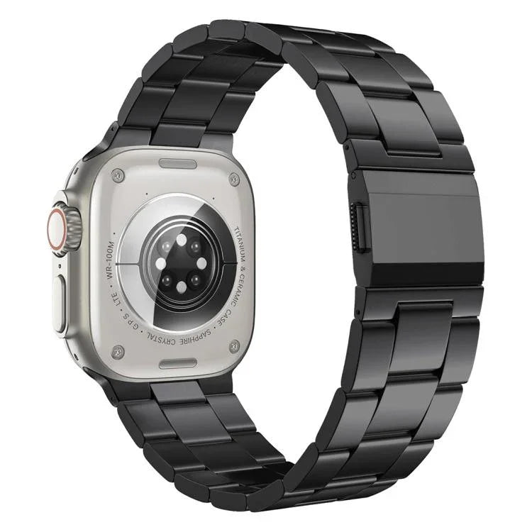 Bracelet de montre Norman Clasp à trois maillons en acier inoxydable, pour Apple Watch 46 mm / 49 mm / 45 mm / 44 mm