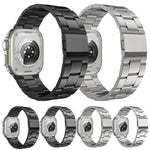 Bracelet de montre Norman à trois maillons en alliage de titane, pour Apple Watch 46 mm / 49 mm / 45 mm / 44 mm