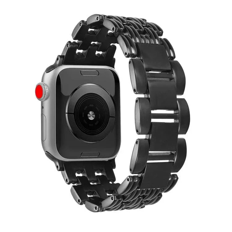 Bracelet de montre à cinq billes en acier inoxydable, pour Apple Watch 46 mm / 49 mm / 45 mm / 44 mm, pour Apple Watch 42 mm / 41 mm / 40 mm / 38 mm