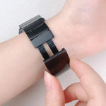 Bracelet de montre en acier inoxydable à une seule perle, amovible latéralement, pour Apple Watch 46 mm / 49 mm / 45 mm / 44 mm et pour Apple Watch 42 mm / 41 mm / 40 mm / 38 mm